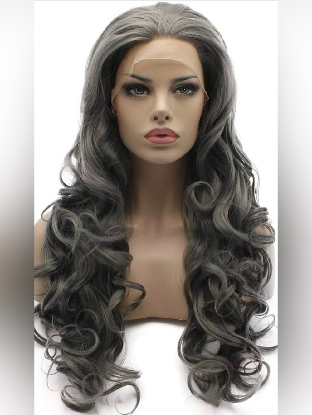 Gray Wavy Beauty Lace Front Wig NEW
